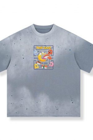 Arcade Game Retro Monster Cartoon Design T-Shirt