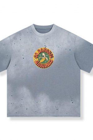 Go Bananas Cartoon Banana Artwork for Fun Retro Lifestyle Style T-Shirt