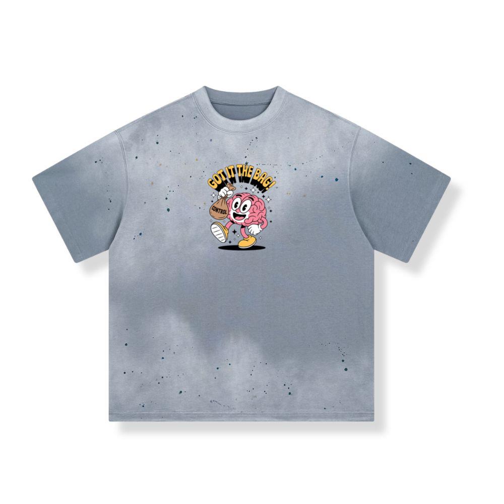 Got It In The Bag Brain Cartoon Artwork for Smart Confident Energy T-Shirt