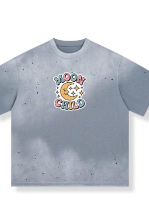 Moon Child Crescent Moon Retro Design for Dreamy and Free Spirits T-Shirt