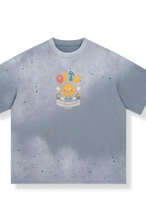 Otto Sunshine Retro Artwork with Positive Spanish Quote Design T-Shirt