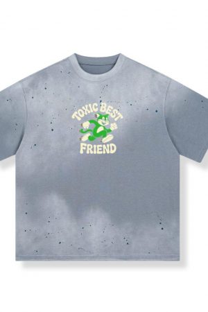 Toxic Best Friend Cat Retro Comic Graphic for Bold Unique Style T-Shirt